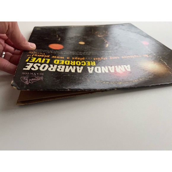 Amanda Ambrose Recorded Live! LP RCA Victor LPM 2696 Mono 1963 VG - Picture 4 of 8